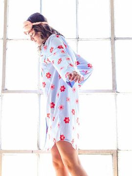 BAN.DO Retro Daisy Short Sleeve Sleep Top