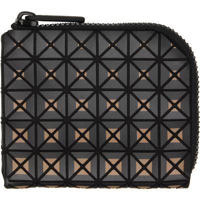 BAO BAO ISSEY MIYAKE BAO BAO ISSEY MIYAKE Black & Beige Clam Wallet
