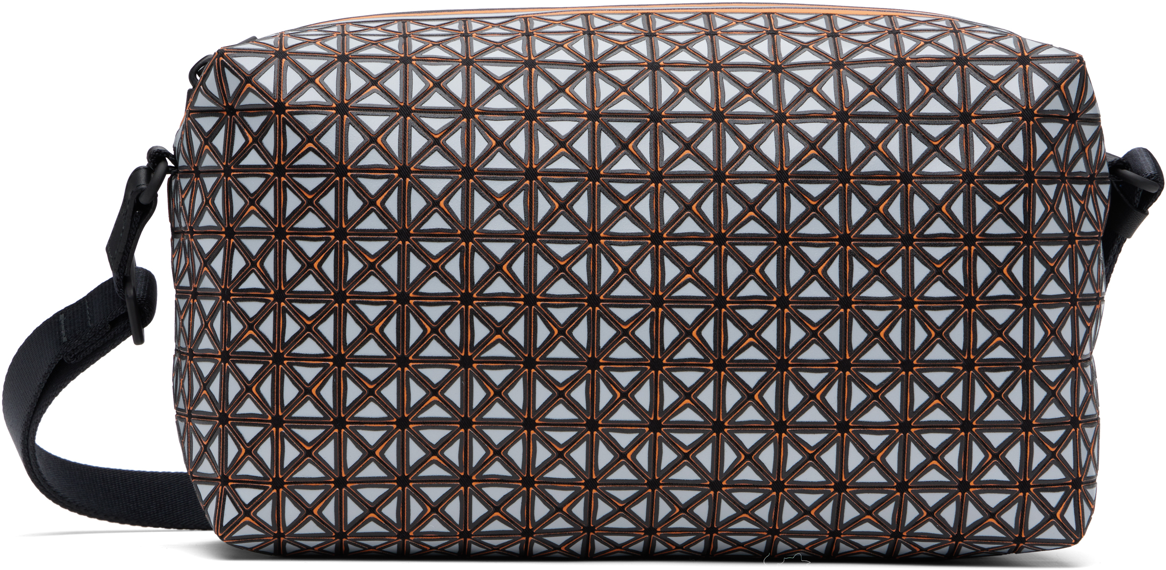BAO BAO ISSEY MIYAKE - Gray & Orange Saddle Rough Bag