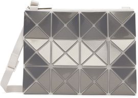 BAO BAO ISSEY MIYAKE BAO BAO ISSEY MIYAKE Gray Lucent Metallic Messenger Bag