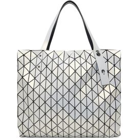 BAO BAO ISSEY MIYAKE BAO BAO ISSEY MIYAKE White Row Metallic Tote