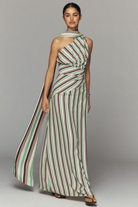 baobab cabana one shoulder ombre dress Baobab Cabana Mini Dress in Cielo