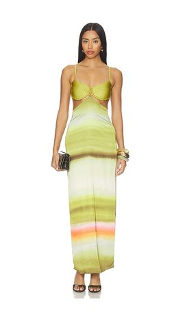 baobab green maxi dress BAOBAB Amaya Maxi Dress main image 1