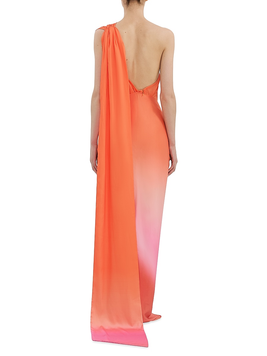 baobab cabana one shoulder ombre dress Baobab Collection Dresses | Nwt- Baobab Cabana One-Shoulder Satin Mini Dress | Color: Blue | Size: S