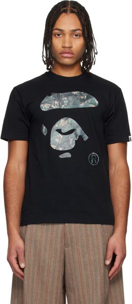 BAPE BAPE Black Tree Edge Camo Ape Face T-shirt
