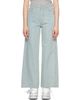 BAPE BAPE Blue Crystal Stone BAPE Sta Logo Baggy Jeans - 1
