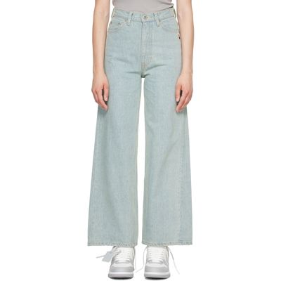 BAPE BAPE Blue Crystal Stone BAPE Sta Logo Baggy Jeans