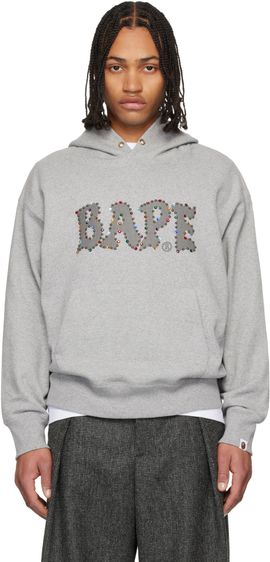 BAPE BAPE Gray Color Stone Hoodie