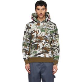BAPE BAPE Khaki Hybrid Camo Shark Pullover Hoodie