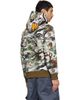 BAPE BAPE Khaki Hybrid Camo Shark Pullover Hoodie - 3