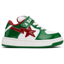 BAPE BAPE Kids Green & White STA #2 K2 Sneakers