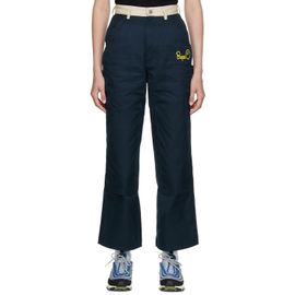 BAPE BAPE Navy Painter Trousers
