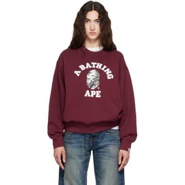 BAPE BAPE Red Tree Edge Camo College Relaxed Fit Crewneck Sweatshirt
