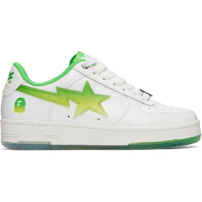 BAPE BAPE White & Green BAPE STA #4 L Sneakers