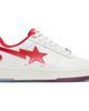 BAPE BAPE White & Red BAPE Sta #4 Sneakers - 1