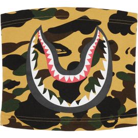 BAPE BAPE Yellow Camo Shark Neck Warmer