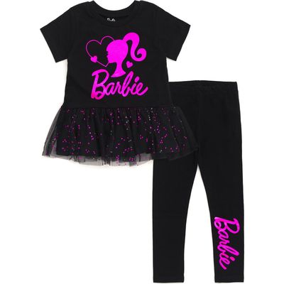 Barbie Barbie 2-Piece Peplum Tee and Leggings Set
