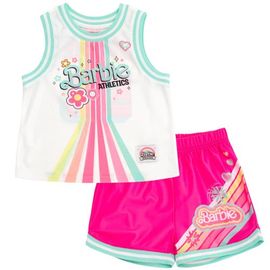 Barbie Barbie Athletic Tank Top & Shorts Set