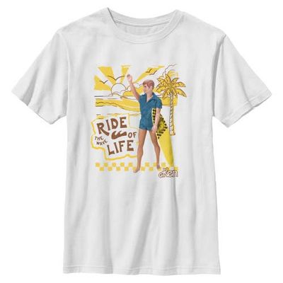 Barbie Barbie Boys' Ken Ride of the Wave Life Graphic Short Sleeve T-Shirt
