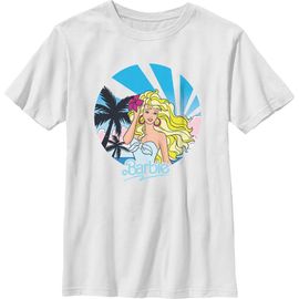 Barbie Barbie Boys' Retro Tropical Portrait Graphic Short Sleeve T-Shirt