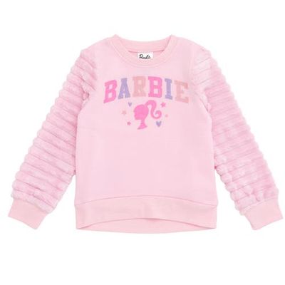 Barbie Barbie Faux Fur Pullover Sweatshirt