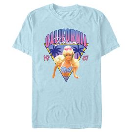 Barbie Barbie Men's California Dream Doll Badge Short Sleeve Graphic T-Shirt