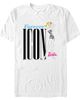 Barbie Barbie Men's Striped Swimsuit Forever Icon Short Sleeve Graphic T-Shirt - 1