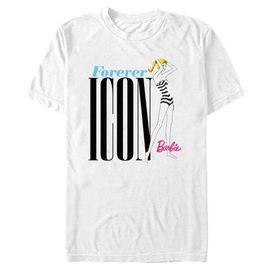 Barbie Barbie Men's Striped Swimsuit Forever Icon Short Sleeve Graphic T-Shirt