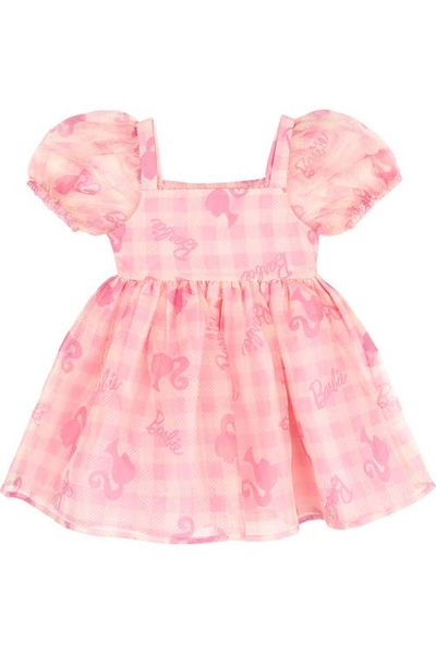 Barbie Barbie Short Sleeve Flare Dress