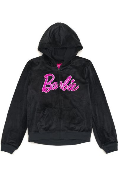 Barbie Barbie Velour Zip-Up Hoodie