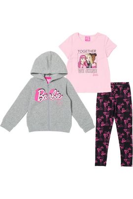 Barbie Barbie Zip-Up Hoodie and Leggings Set