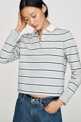 Barbour Ashwell Cotton Long-Sleeve Rugby Top