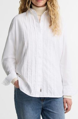 Barbour Barbour Adalyn Pintuck Cotton Shirt