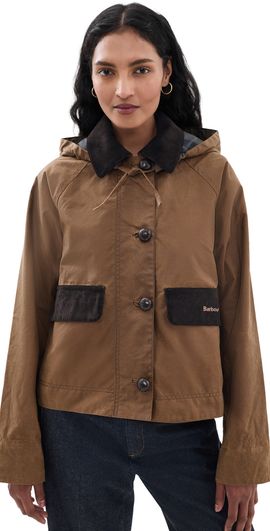 Barbour Barbour Adina Wax Jacket Tan/Shadow Classic
