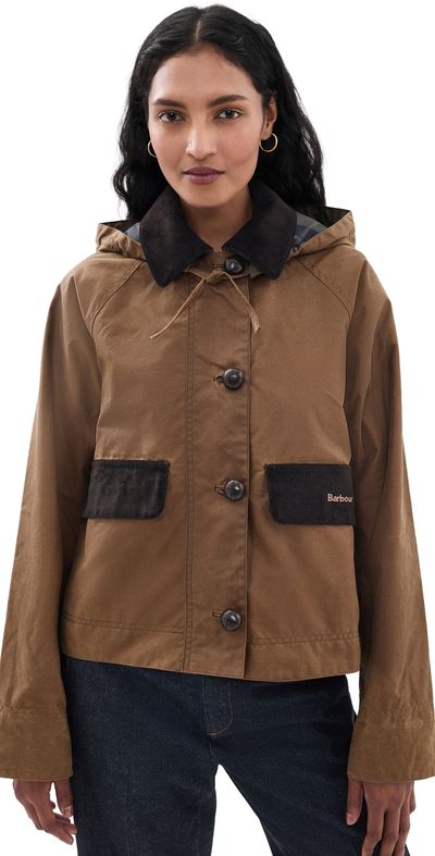 Barbour Barbour Adina Wax Jacket Tan/Shadow Classic