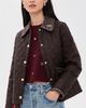 Barbour Barbour Barbour Icons Tartan Collar Cropped Liddesdale Quilted Jacket Rustic/Muted - 2