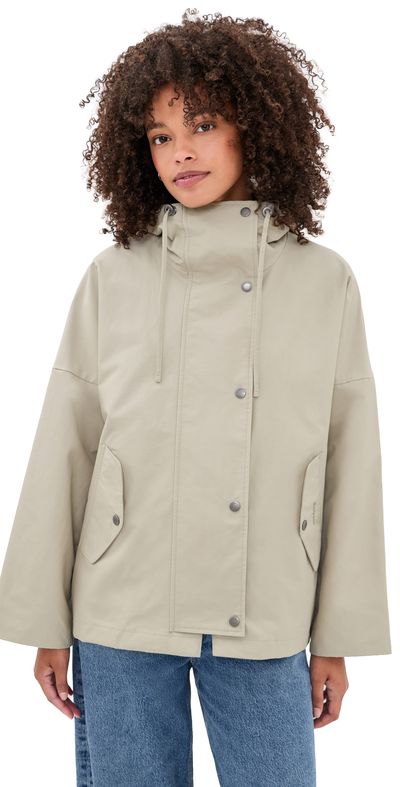 Barbour Barbour Barbour Kingswood Showerproof Jacket Light Sand/Navy Gingham