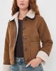 Barbour Barbour Barbour Penny Fleece Casual Jacket Tan/Ecru - 2