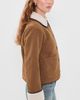 Barbour Barbour Barbour Penny Fleece Casual Jacket Tan/Ecru - 4