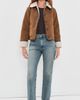 Barbour Barbour Barbour Penny Fleece Casual Jacket Tan/Ecru - 5