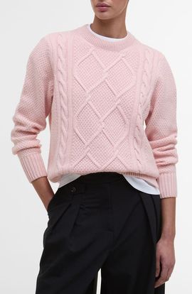 Barbour Barbour Burne Cable Wool Blend Sweater