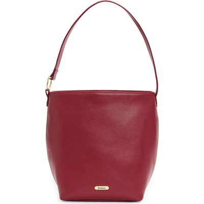 Barbour Barbour Cedar Large Leather Bucket Bag