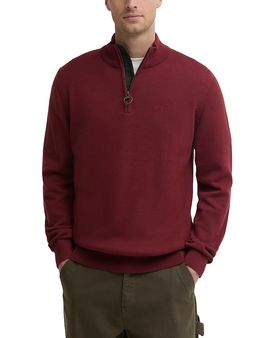 Barbour Barbour Cotton Half Zip Knit Pullover Sweater