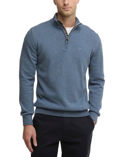 Barbour Barbour Cotton Half Zip Knitted Jumper Sweater