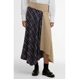 Barbour Barbour Dalbury Mix Tartan Asymmetric Maxi Skirt