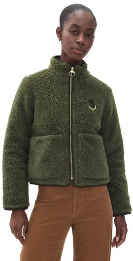 Barbour Barbour Elenora Casual Sherpa Jacket Olive