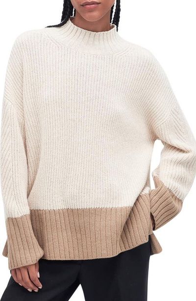 Barbour Barbour Elsa Cotton & Wool Blend Funnel Neck Sweater