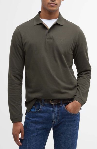 Barbour Barbour Essential Long Sleeve Tartan Piqué Polo