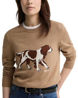 Barbour Barbour Fareham Cotton & Cashmere Dog Graphic Sweatshirt