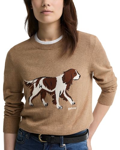 Barbour Barbour Fareham Cotton & Cashmere Dog Graphic Sweatshirt